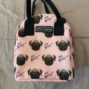 Betsy Johnson Pug lunch Tote